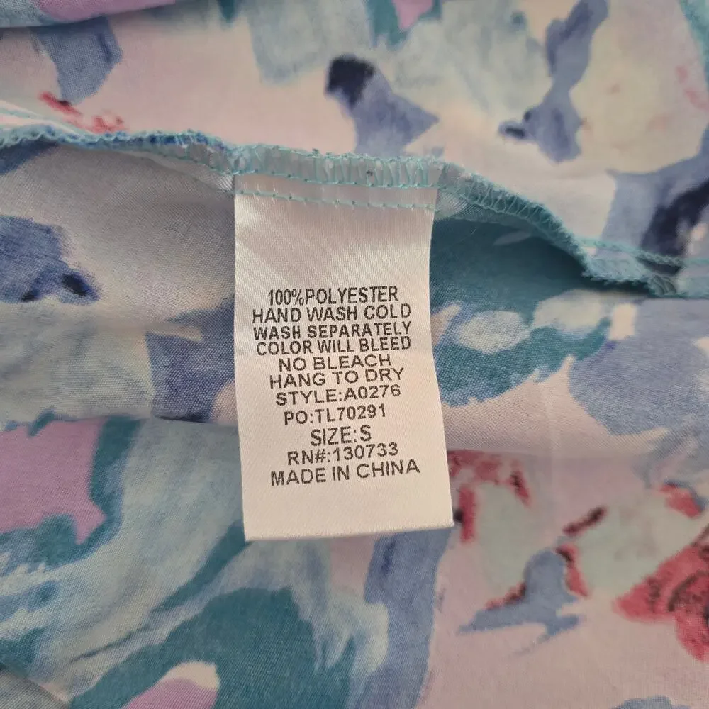 Umgee Colorful Floral Romper Size Small